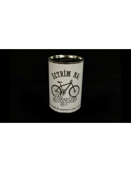 Pokladnička ŠETRÍM NA: BICYKEL - biela